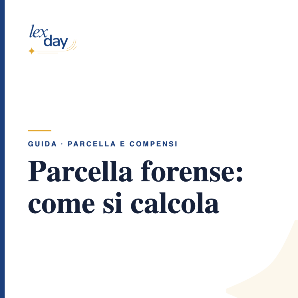 parcella forense come si calcola