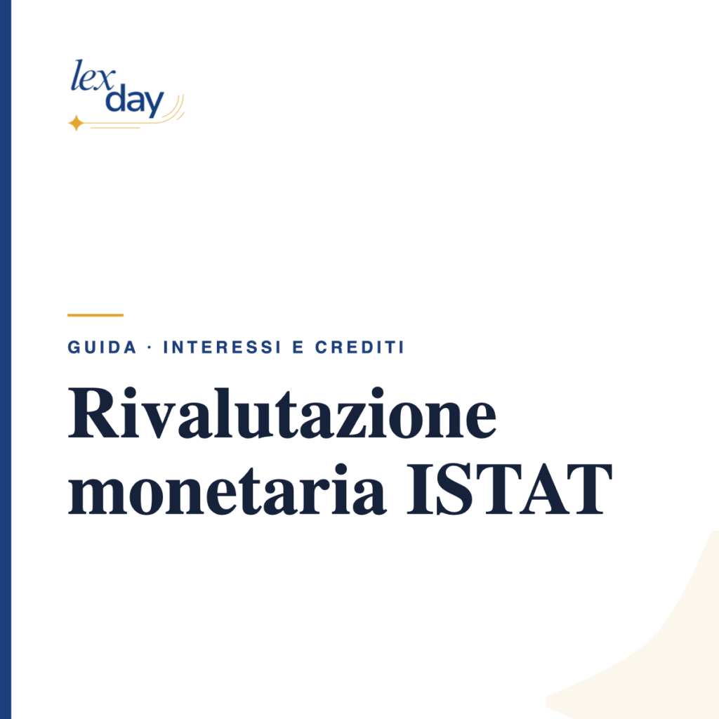 calcolo rivalutazione monetaria ISTAT