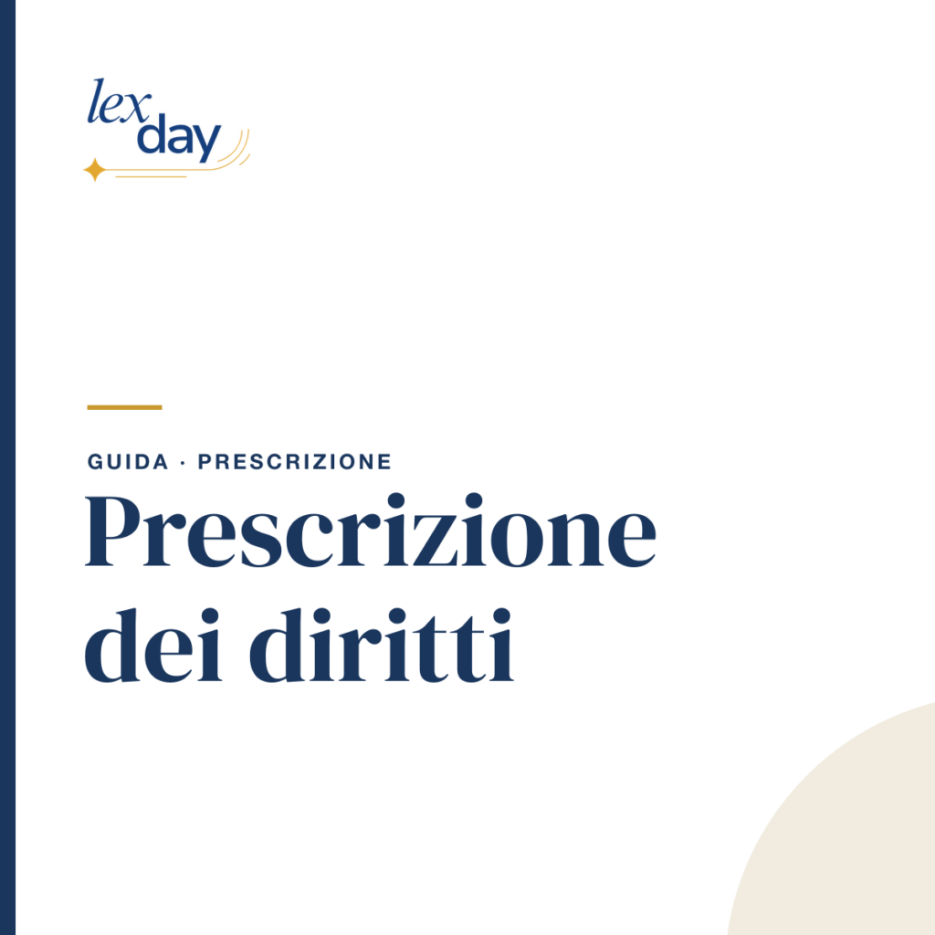 Calcolo prescrizione diritti civili